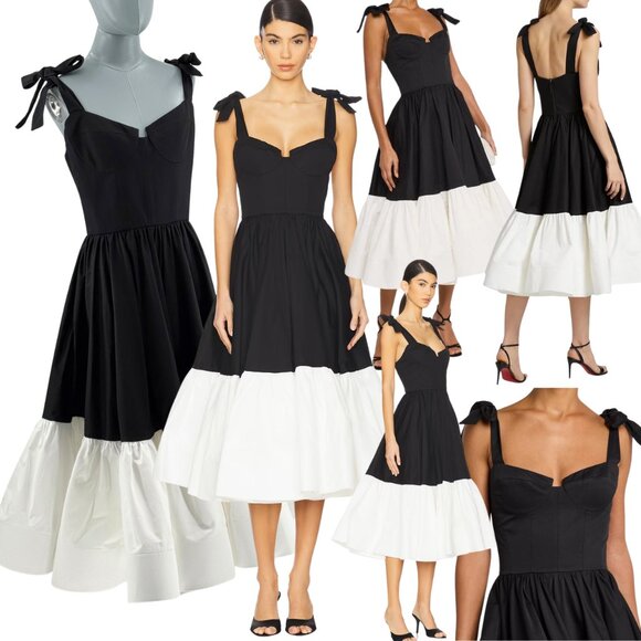 Bronx and Banco Dresses & Skirts - 🆕 BRONX & BANCO 🧿 NWOT Catalina Two-Tone Sweetheart Midi Dress, Sz M US 6